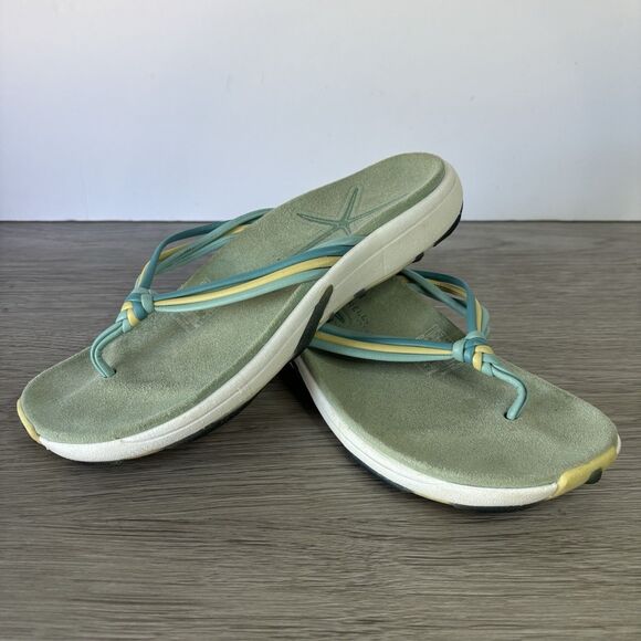 Merrell Kai Women's Turquoise Themed Knot Multi-Strap Thong sandals, Size 6 - Picture 8 of 9